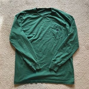 Green polo Ralph lauren longsleeve casual shirt
