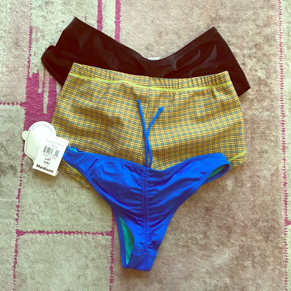 Three swim bottoms