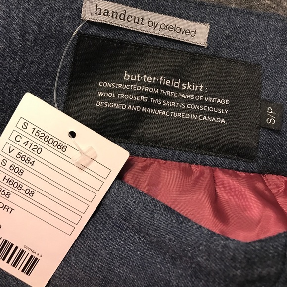 One of a kind Anthropologie recycled skirt - Picture 4 of 5