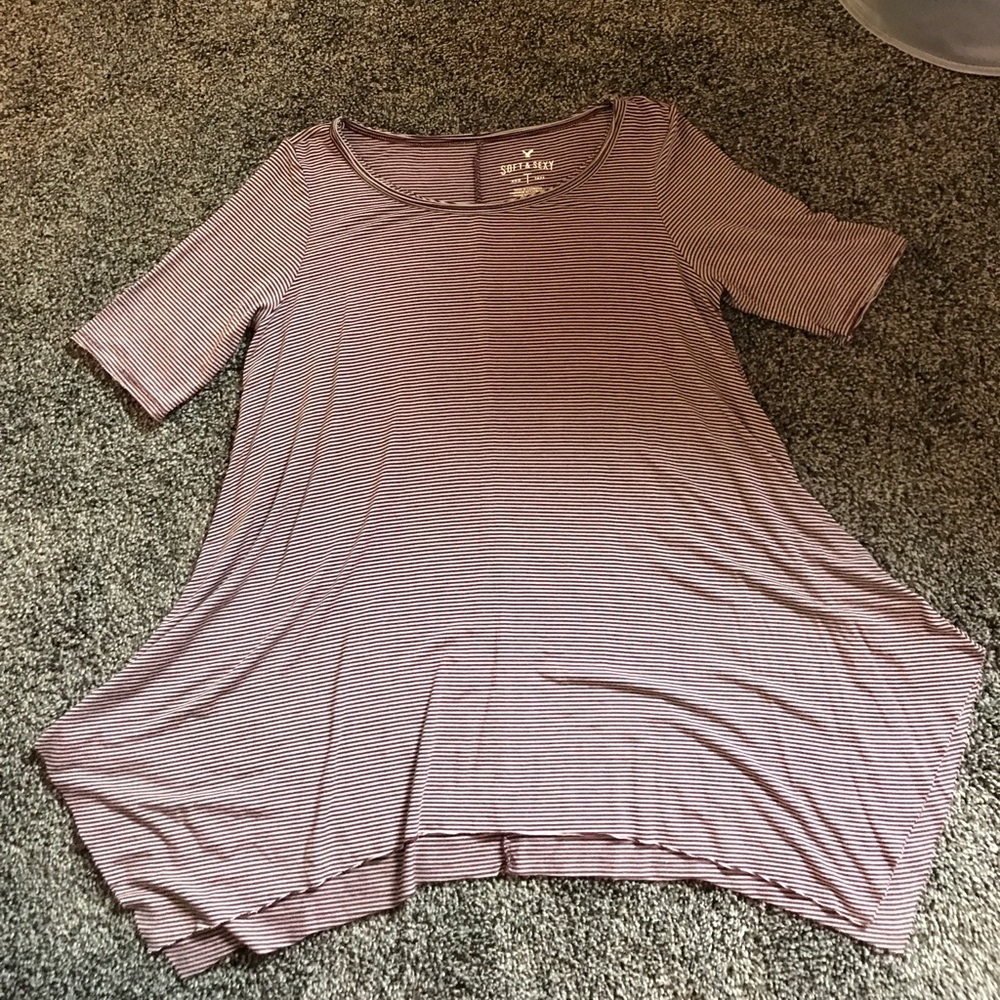 Maroon Stripped Shirt