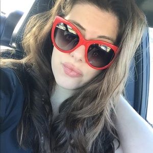 Dolce & Gabbana Red Cat Eye Sunglasses