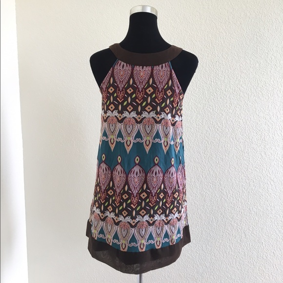 East India Tribal Print Swing Dress Fits S-M GUC - Picture 3 of 7