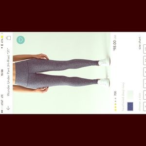 Lululemon wunder under high rise tights