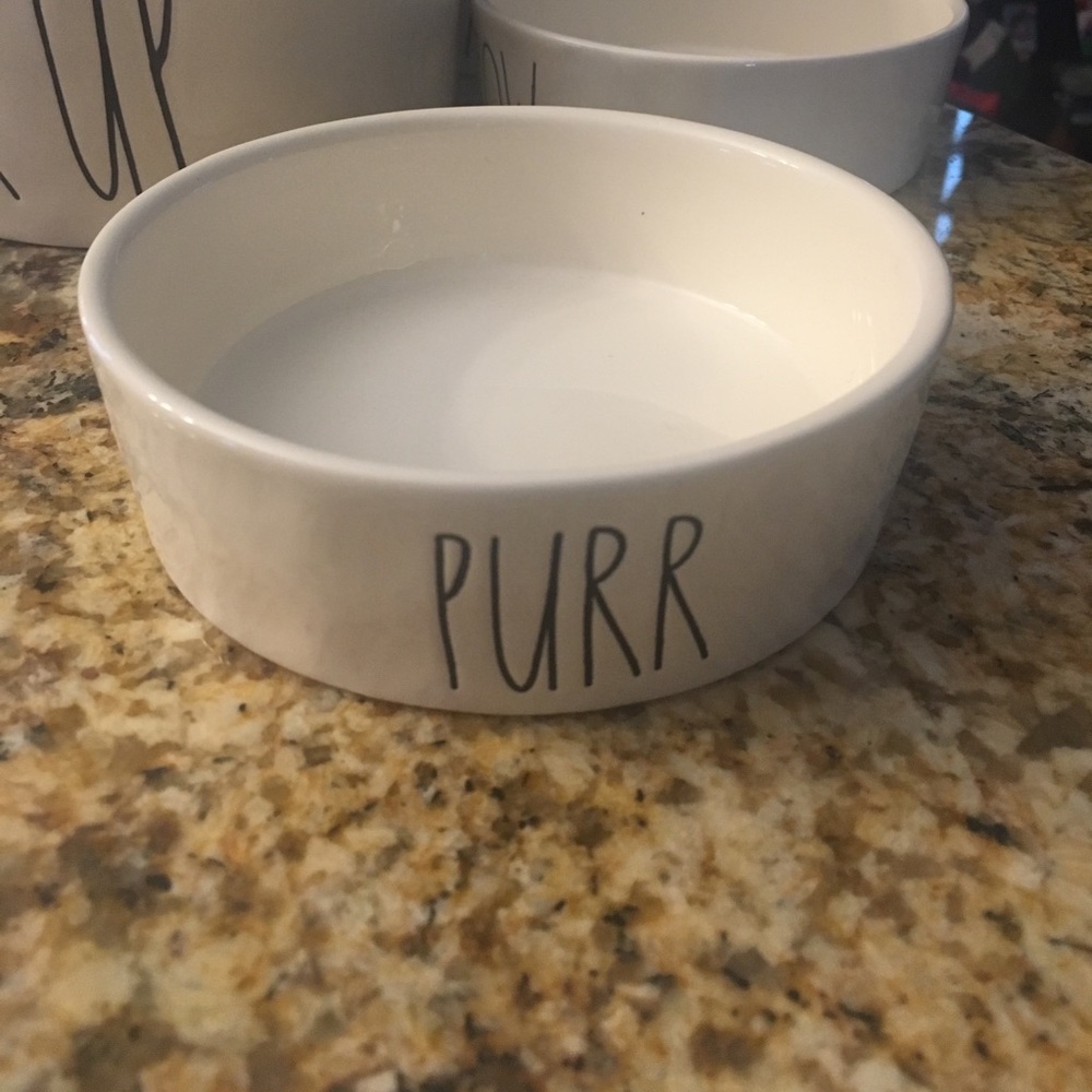 Rae Dunn " Purr" small cat bowl