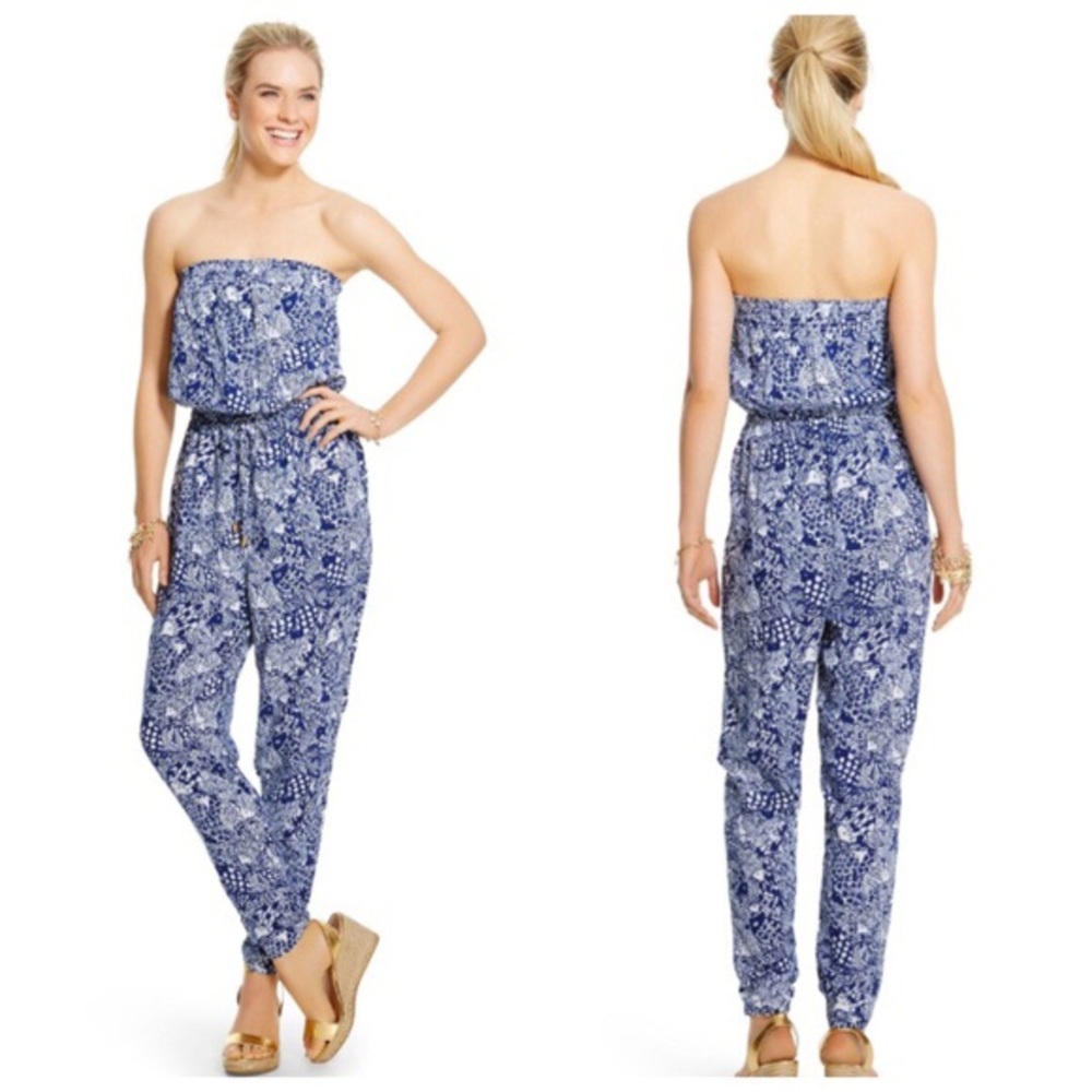 Lilly Pulitzer for target Blue Upstream Jumpsuit