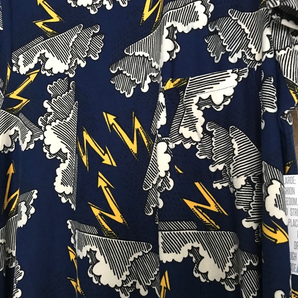 Lularoe xl lightening bolt storm Carly - Picture 3 of 4