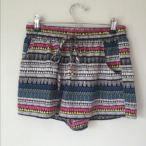 Tribal print shorts