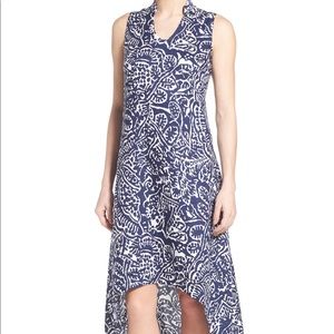 Linen nic and Zoe high low maxi dress