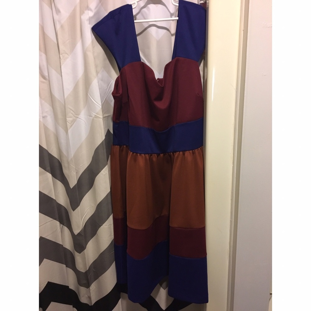 Modcloth color block dress