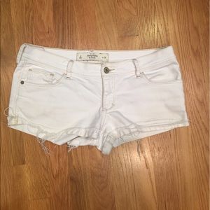 White Abercrombie shorts!