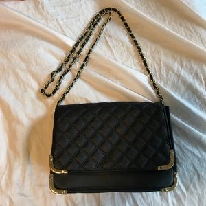 Asos Black Quilted Shoulder Bag / Clutch