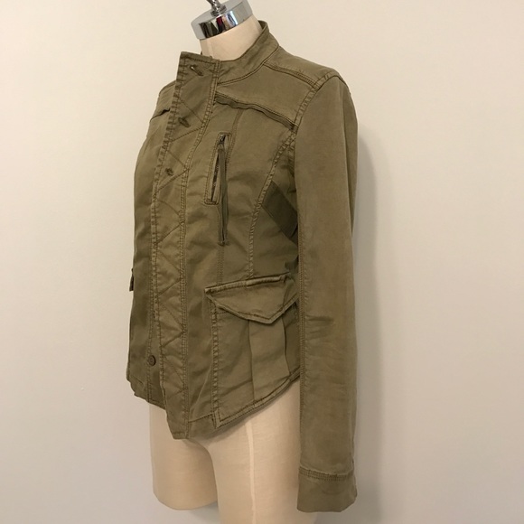 Anthropologie olive green utility jacket. - Picture 3 of 7