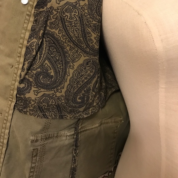 Anthropologie olive green utility jacket. - Picture 5 of 7