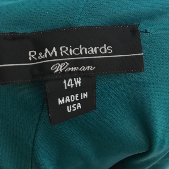 One Shoulder Teal Cocktail dress - Picture 4 of 5