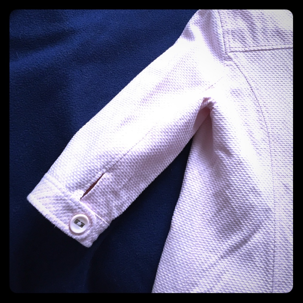 Baby pink summer jacket.