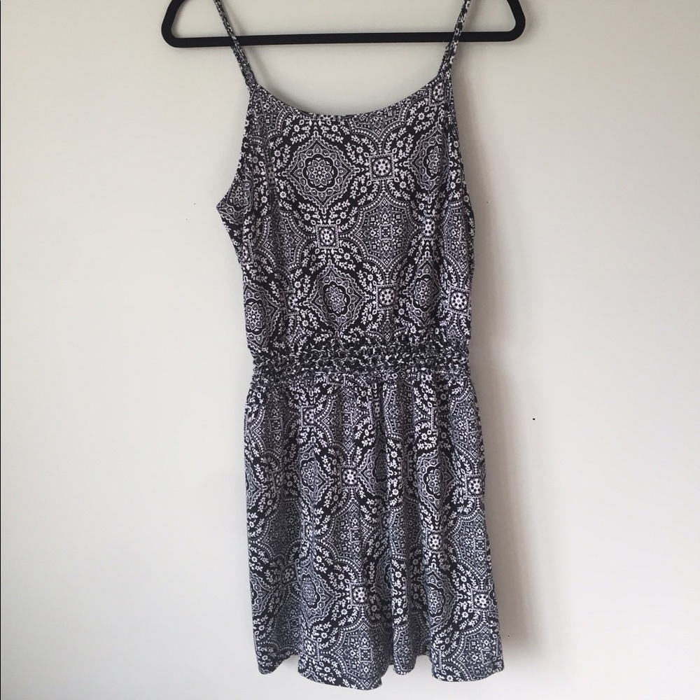 Black and white romper