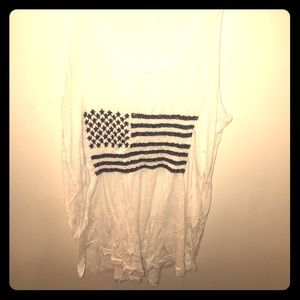 American flag tank top
