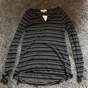 Black and white stripped shirt