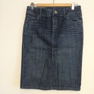 Anthropologie denim pencil skirt