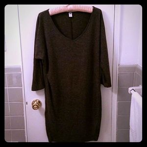 Old Navy Gray Cocoon Dress