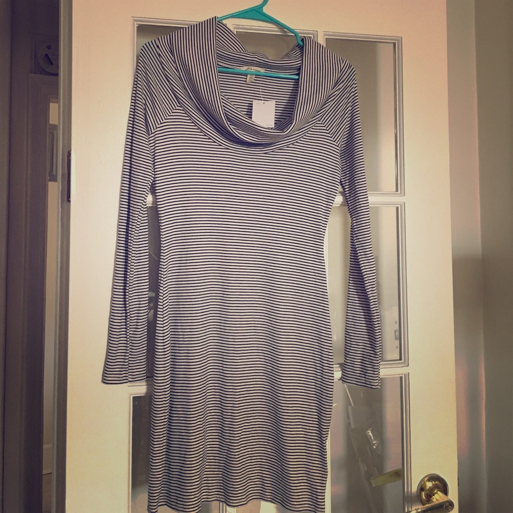 Silence + Noise Striped Sweater Dress