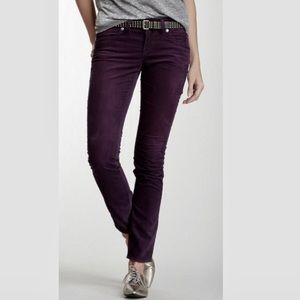 Plum color skinny jeans