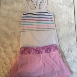 Ivivva tank and skirt - both size 6