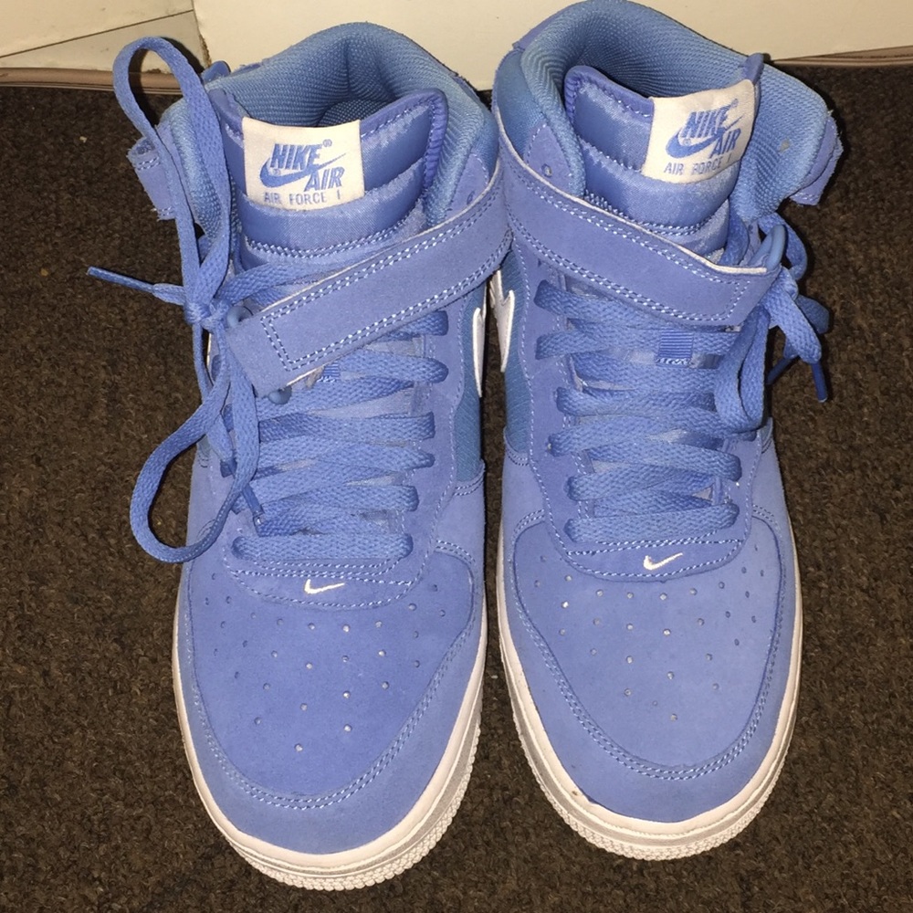 Baby blue Air Force ones