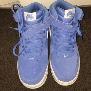 Baby blue Air Force ones