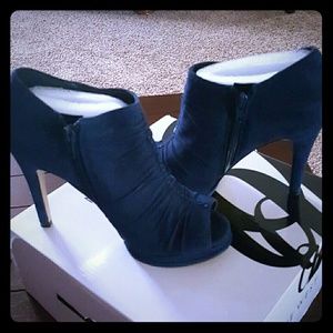 Peep Toe Platform Booties