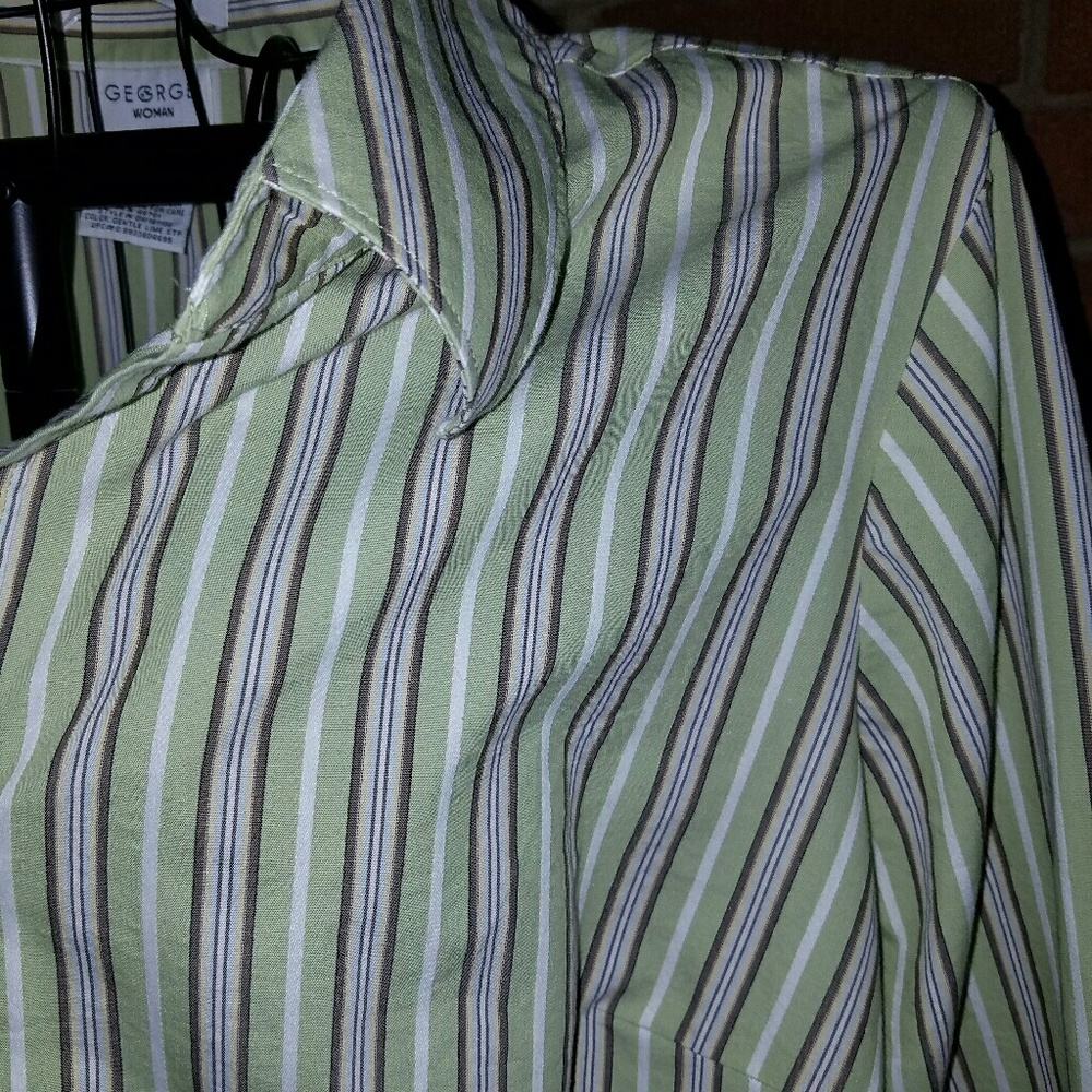 Pretty button up top
