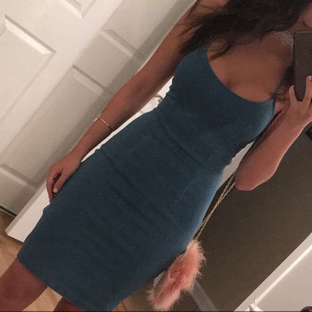 Jean mini dress worn once