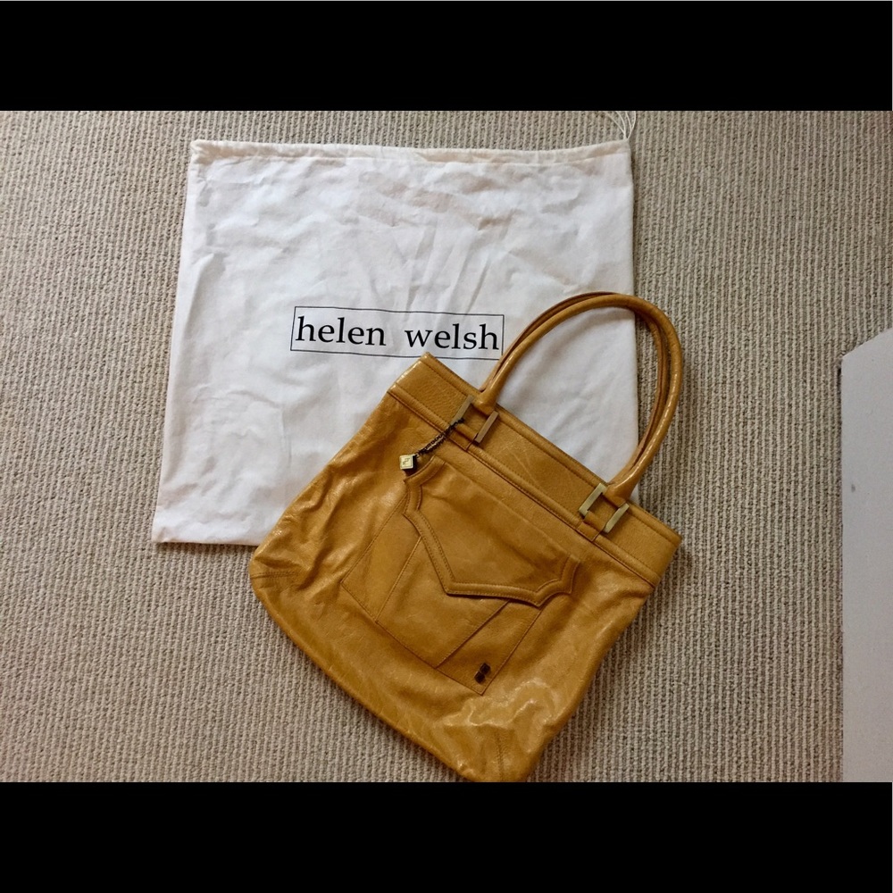 Sunny yellow Helen Walsh handbag☀️
