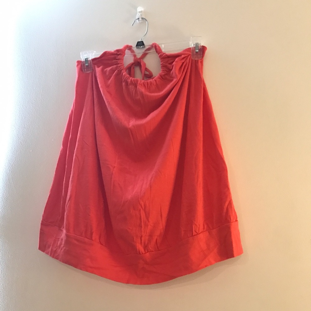 EUC 3x coral colored halter/tube top