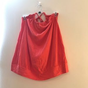EUC 3x coral colored halter/tube top