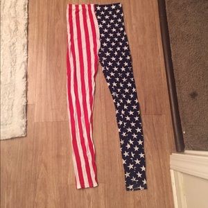 American flag leggings