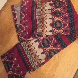 Plus size tribal leggings