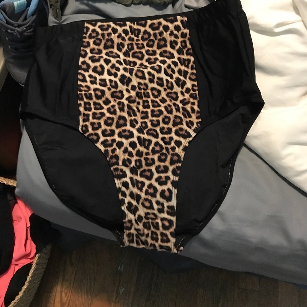 Forever 21 Plus high waist swim bottom