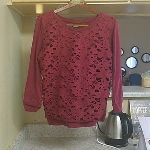 Red rose coloured blouse