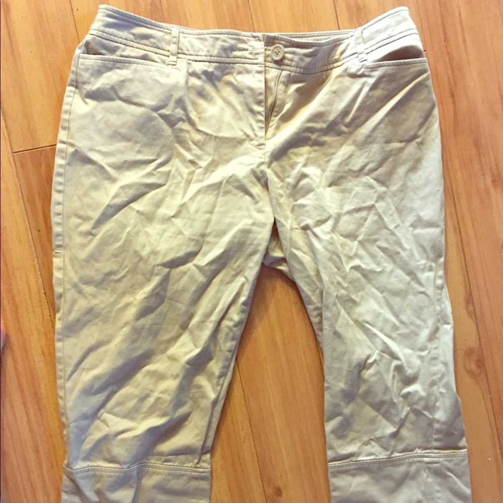 Khaki capris