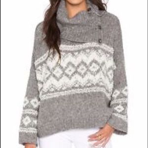 Free People chunky cable knit sweater