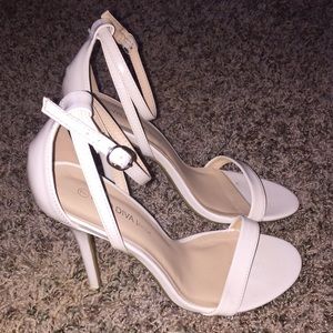 White Strappy Heels