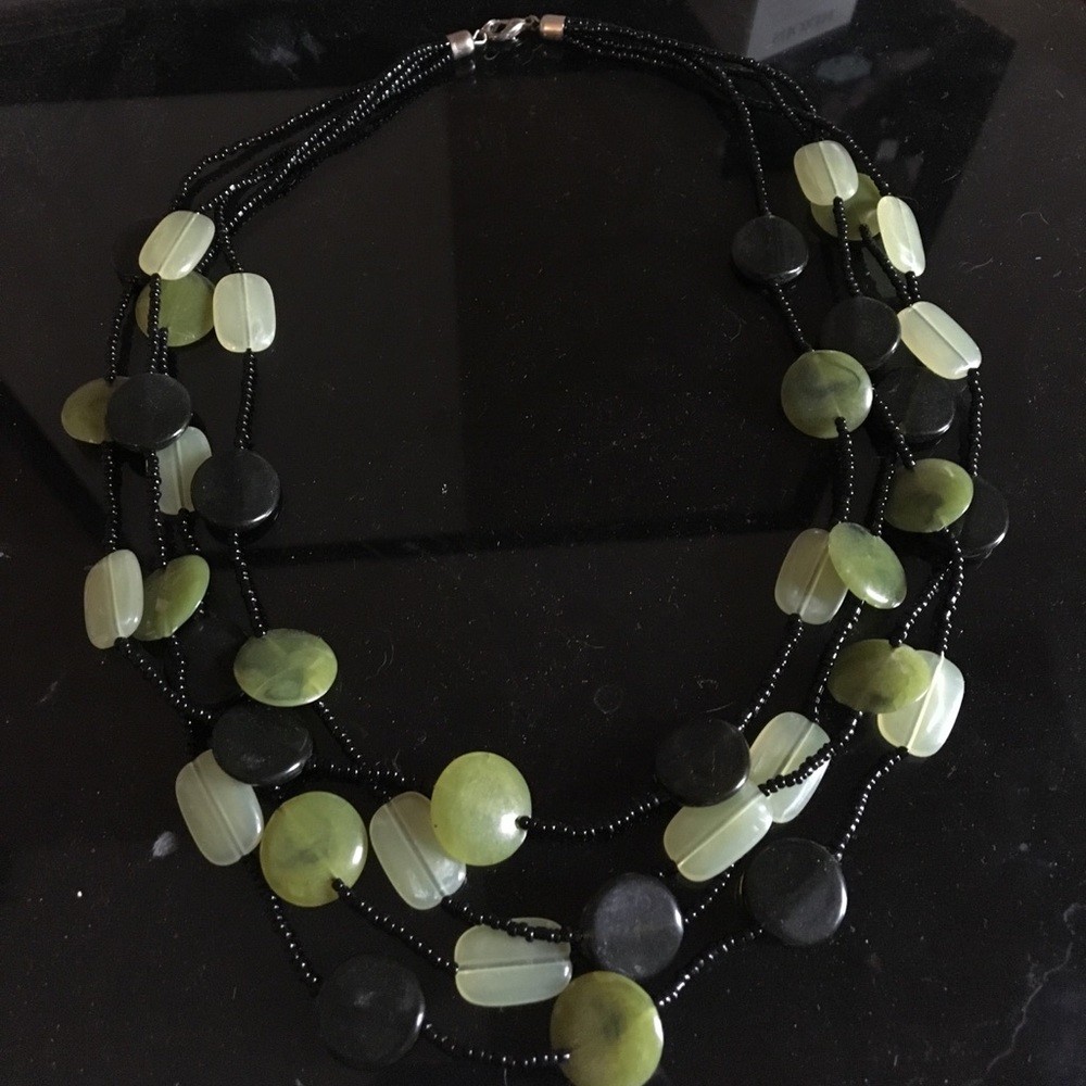 Black and green necklace