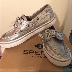 Sperry Bahama Jr Silver