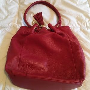 🌼 Red Michael kors slouch bag