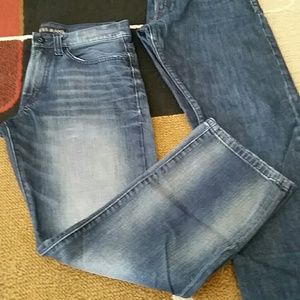 Express Blake Loose Fit Boot Cut Jeans