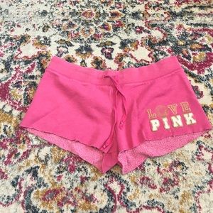 VS Pink pajama shorts