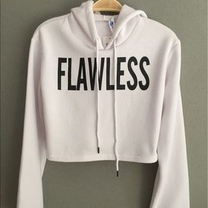 Flawless cropped hoodie