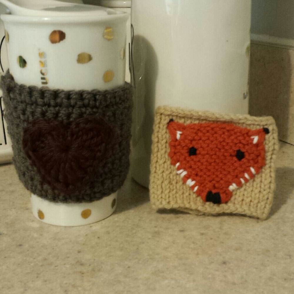 Knit koozies