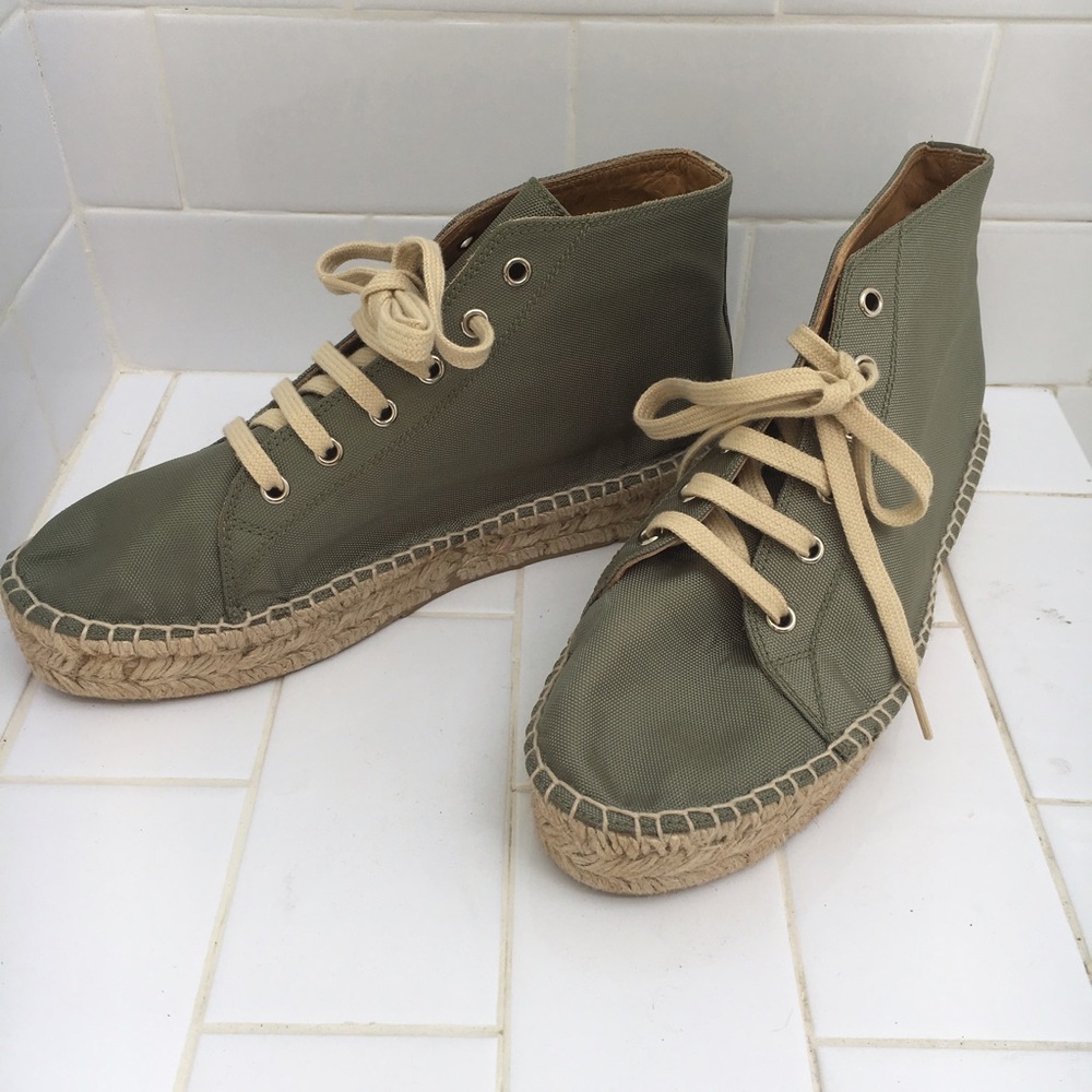 Polo Ralph Lauren Khaki Green Espadrilles Sneakers